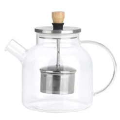 BEEM Teekanne Aus Glas - Mit Siebeinsatz - 1,5 Liter -Küchenbedarf Discounter TKGSBE15 02 2bd0