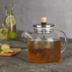 BEEM Teekanne Aus Glas - Mit Siebeinsatz - 1,5 Liter -Küchenbedarf Discounter TKGSBE15 14 301c