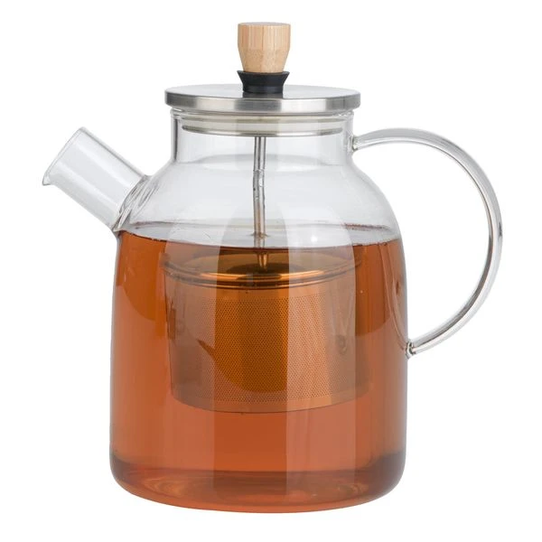BEEM Teekanne Aus Glas - Mit Siebeinsatz - 1 Liter 2 BEEM Teekanne Aus Glas - Mit Siebeinsatz - 1 Liter – Bild 2