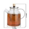 BEEM Teekanne Aus Glas - Mit Siebeinsatz - 1 Liter