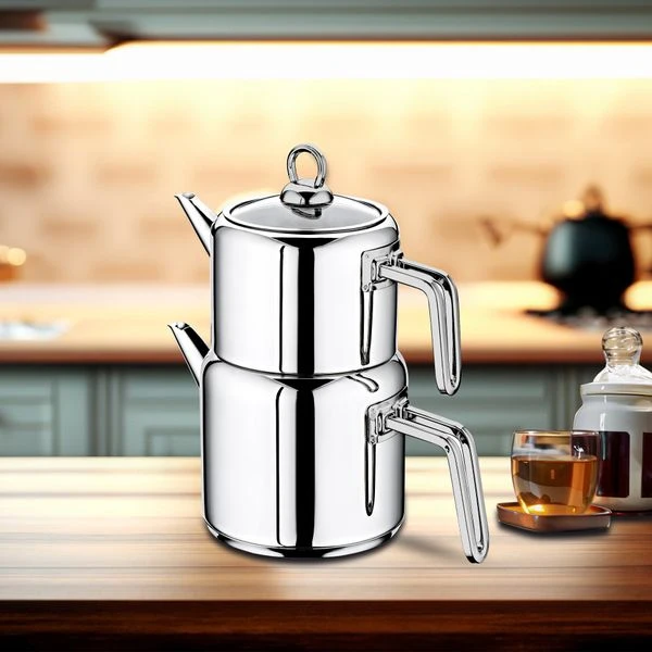 Teekanne Set - Edelstahl 3 Teekanne Set - Edelstahl – Bild 3