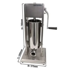 Manueller Wurstfüller - 7 Liter - Edelstahl