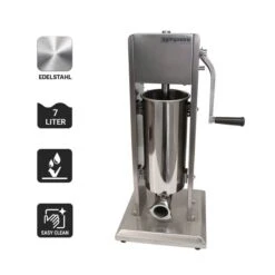 Manueller Wurstfüller - 7 Liter - Edelstahl -Küchenbedarf Discounter WFMFC7 icons 1353