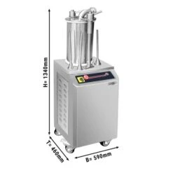 Hydraulischer Wurstfüller - 26 Liter - 1,1 KW - Edelstahl