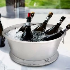 Weinkühler - Ø 550mm - Silber 5 Weinkühler - Ø 550mm - Silber -Küchenbedarf Discounter WKBPE55W room in use 4973