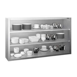 Edelstahl Wandhängeschrank PREMIUM - 1400x400mm - Ohne Schiebetür - 1000mm Hoch -Küchenbedarf Discounter WOK1410 2 f97c