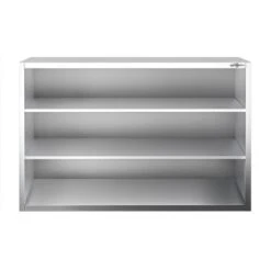 Edelstahl Wandhängeschrank PREMIUM - 1400x400mm - Ohne Schiebetür - 1000mm Hoch -Küchenbedarf Discounter WOK1410 3 3e93