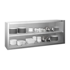Edelstahl Wandhängeschrank PREMIUM - 1600x400mm - Ohne Schiebetür - 650mm Hoch 8 Edelstahl Wandhängeschrank PREMIUM - 1600x400mm - Ohne Schiebetür - 650mm Hoch -Küchenbedarf Discounter WOK164 2 0427