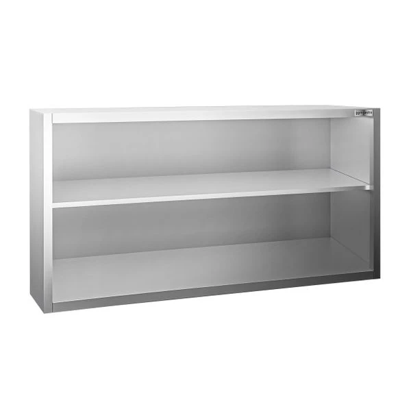 Edelstahl Wandhängeschrank PREMIUM - 1800x400mm - Ohne Schiebetür - 800mm Hoch 2 Edelstahl Wandhängeschrank PREMIUM - 1800x400mm - Ohne Schiebetür - 800mm Hoch – Bild 2