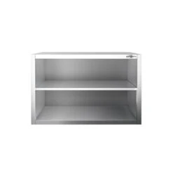 Edelstahl Wandhängeschrank PREMIUM - 800x400mm - Ohne Flügeltür - 650mm Hoch -Küchenbedarf Discounter WOK84 3 777d