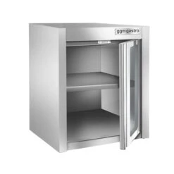 Edelstahl Wandhängeschrank - 600x400mm - Mit Glasflügeltür - 650mm Hoch 7 Edelstahl Wandhängeschrank - 600x400mm - Mit Glasflügeltür - 650mm Hoch -Küchenbedarf Discounter WSI64 1 09c5