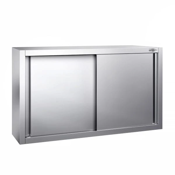 Edelstahl Wandhängeschrank PREMIUM - 1000x400mm - Mit Schiebetür - 650mm Hoch 2 Edelstahl Wandhängeschrank PREMIUM - 1000x400mm - Mit Schiebetür - 650mm Hoch – Bild 2