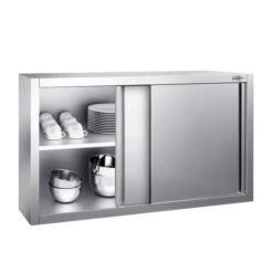 Edelstahl Wandhängeschrank PREMIUM - 1000x400mm - Mit Schiebetür - 650mm Hoch 8 Edelstahl Wandhängeschrank PREMIUM - 1000x400mm - Mit Schiebetür - 650mm Hoch -Küchenbedarf Discounter WSK104 2 4c63