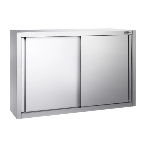 Edelstahl Wandhängeschrank PREMIUM - 1000x400mm - Mit Schiebetür - 800mm Hoch 2 Edelstahl Wandhängeschrank PREMIUM - 1000x400mm - Mit Schiebetür - 800mm Hoch – Bild 2