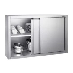 Edelstahl Wandhängeschrank PREMIUM - 1000x400mm - Mit Schiebetür - 800mm Hoch 8 Edelstahl Wandhängeschrank PREMIUM - 1000x400mm - Mit Schiebetür - 800mm Hoch -Küchenbedarf Discounter WSK108 2 a83b