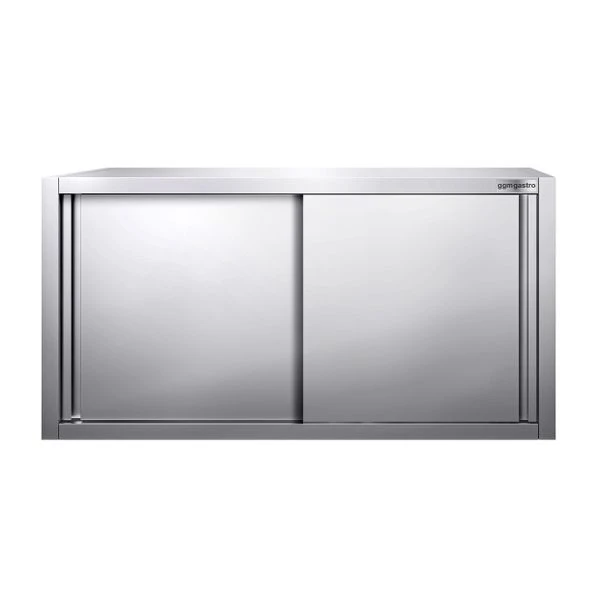 Edelstahl Wandhängeschrank PREMIUM - 1200x400mm - Mit Schiebetür - 650mm Hoch 4 Edelstahl Wandhängeschrank PREMIUM - 1200x400mm - Mit Schiebetür - 650mm Hoch – Bild 4
