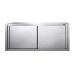 Edelstahl Wandhängeschrank PREMIUM - 1400x400mm - Mit Schiebetür - 650mm Hoch -Küchenbedarf Discounter WSK144 3 3c88