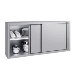 Edelstahl Wandhängeschrank ECO - 1400x400mm - Mit Schiebetür - 650mm Hoch 9 Edelstahl Wandhängeschrank ECO - 1400x400mm - Mit Schiebetür - 650mm Hoch -Küchenbedarf Discounter WSK144 ECO 2 513b