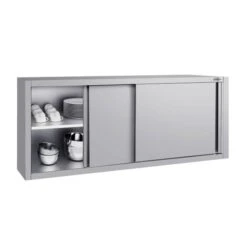 Edelstahl Wandhängeschrank ECO - 1800x400mm - Mit Schiebetür - 650mm Hoch 9 Edelstahl Wandhängeschrank ECO - 1800x400mm - Mit Schiebetür - 650mm Hoch -Küchenbedarf Discounter WSK184 ECO 2 2cfa