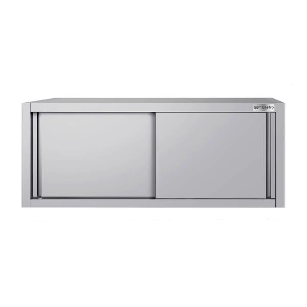 Edelstahl Wandhängeschrank ECO - 1800x400mm - Mit Schiebetür - 650mm Hoch 4 Edelstahl Wandhängeschrank ECO - 1800x400mm - Mit Schiebetür - 650mm Hoch – Bild 4