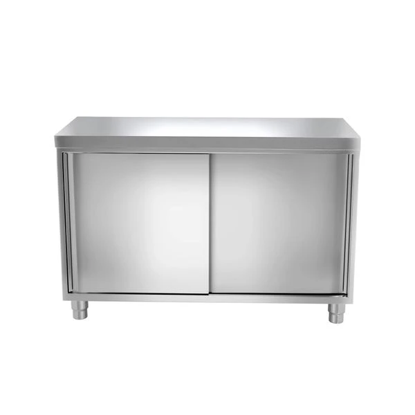 Edelstahl Arbeitsschrank PREMIUM - 1000x700mm - Mit Schiebetür Ohne Aufkantung 4 Edelstahl Arbeitsschrank PREMIUM - 1000x700mm - Mit Schiebetür Ohne Aufkantung – Bild 4