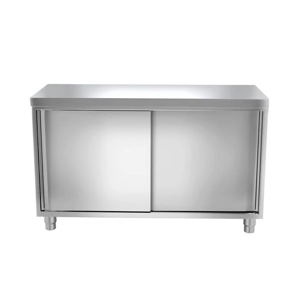 Edelstahl Arbeitsschrank ECO - 1200x600mm - Mit Schiebetür 4 Edelstahl Arbeitsschrank ECO - 1200x600mm - Mit Schiebetür – Bild 4