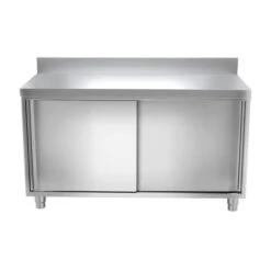 Edelstahl Arbeitsschrank PREMIUM - 1400x800mm - Mit Schiebetür & Aufkantung 11 Edelstahl Arbeitsschrank PREMIUM - 1400x800mm - Mit Schiebetür & Aufkantung -Küchenbedarf Discounter ask147a 7158