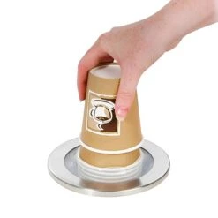 Deckelspender Kunststoff Mit Feder - Einbauversion -Küchenbedarf Discounter cup dispenser inuse 74e5 3