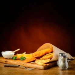 Fritteuse - 11,5 Liter - 4,5 KW - Mit Ablasshahn -Küchenbedarf Discounter detail fish fries 1 862f 3