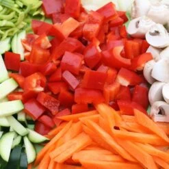 Vegetarischer Cutter - 8 Liter - 370 Watt - 230 Volt - 1400 Rpm -Küchenbedarf Discounter detail geschnittenes gemuese 1 c213 2