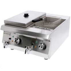 Doppelfritteuse - 600mm - 8+8 Liter - 9 KW - Mit Ablasshahn 12 Doppelfritteuse - 600mm - 8+8 Liter - 9 KW - Mit Ablasshahn -Küchenbedarf Discounter efk653 8 8 2 4a7c 1