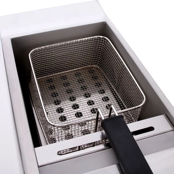 Doppelfritteuse - 600mm - 8+8 Liter - 9 KW - Mit Ablasshahn 5 Doppelfritteuse - 600mm - 8+8 Liter - 9 KW - Mit Ablasshahn – Bild 5