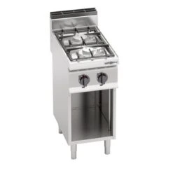 Gasherd - 9,5 KW - 2 Brenner 10 Gasherd - 9,5 KW - 2 Brenner -Küchenbedarf Discounter ghb479m neuu 8ce2