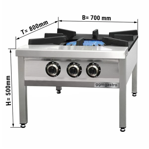 Gaskocher - 31 KW - 3 Brenner 1 Gaskocher - 31 KW - 3 Brenner