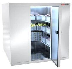 Aluminium Grundregal (Eloxiert) - 893 X 1685 Mm -Küchenbedarf Discounter kuehlzelle offen e7fd