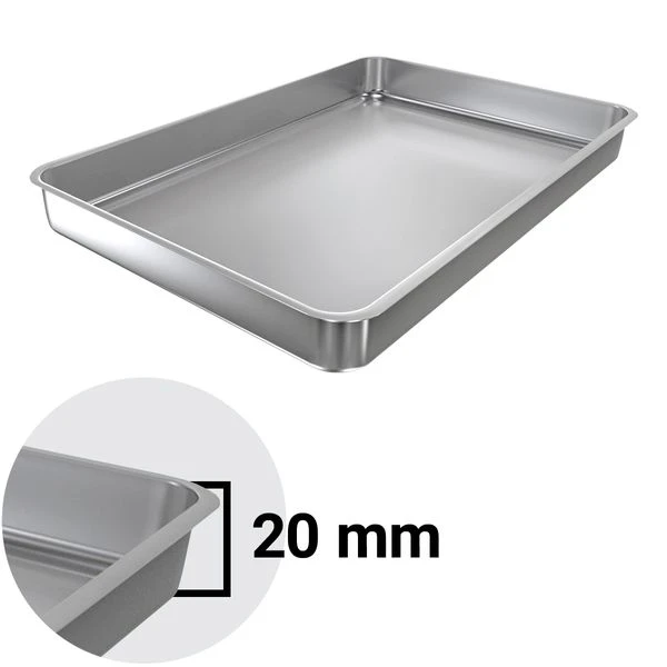 Ausstell-/Auslageblech Mit Rand - 37,5 X 25 X 2 Cm 2 Ausstell-/Auslageblech Mit Rand - 37,5 X 25 X 2 Cm – Bild 2