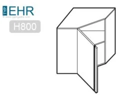 Edelstahl Eck - Wandhängeschrank - 700x400mm - Mit Flügeltür - Höhe: 800mm -Küchenbedarf Discounter zeichnung ehr78 6bc5